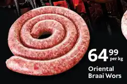 Oxford Freshmarket Oriental Braai Wors offer