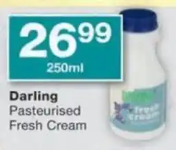 Checkers Hyper Darling Pasteurised Fresh Cream offer