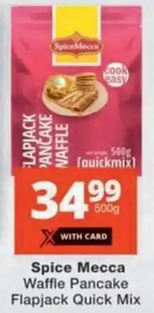 Checkers Hyper Spice Mecca Waffle Pancake Flapjack Quick Mix offer