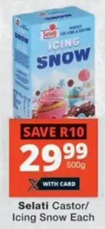 Checkers Hyper Selati Castor/ Icing Snow Each offer