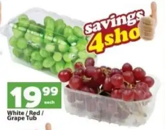 Check Save White/ Red/ Grape Tub offer