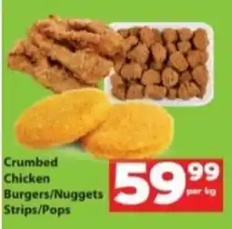 Check Save Crumbed Chicken Burgers/Nuggets Strips/Pops offer