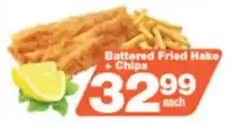 Check Star Battered Fried Hake + Chips offer