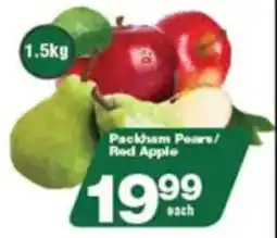 Check Star Packham Pears/ Red Apple offer