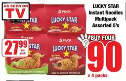 Boxer Superstores LUCKY STAR Instant Noodles Multipack Assorted offer