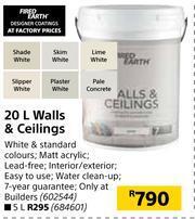 Builders Warehouse Fired Earth 20L Walls & Ceilings offer