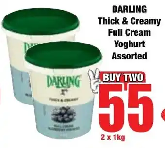 Boxer Superstores DARLING Thick & Creamy Full Cream Yoghurt Assorted offer