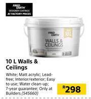 Builders Warehouse Fired Earth 10L Walls & Ceilings offer