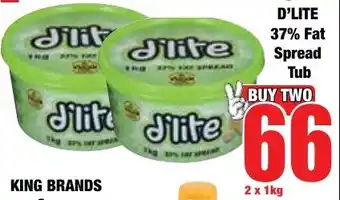 Boxer Superstores D'LITE 37% Fat Spread Tub offer