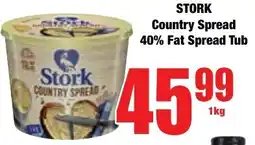 Boxer Superstores STORK Country Spread 40% Fat Spread Tub offer