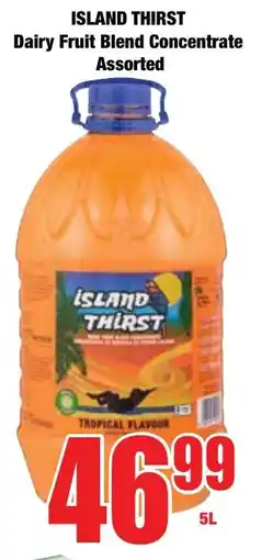 Boxer Superstores ISLAND THIRST Dairy Fruit Blend Concentrate Assorted offer