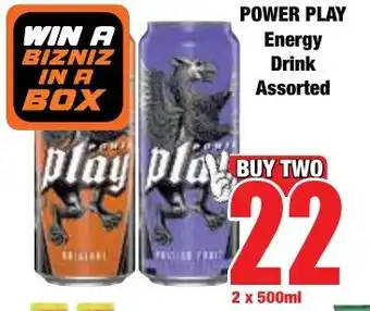 Boxer Superstores POWER PLAY Energy Drink Assorted offer