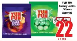 Boxer Superstores YUM FUN Gummy Jellies/ Chews Assorted offer