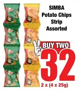 Boxer Superstores SIMBA Potato Chips Strip Assorted offer