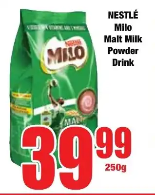 Boxer Superstores NESTLÉ Milo Malt Milk Powder Drink offer