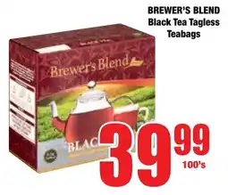 Boxer Superstores BREWER'S BLEND Black Tea Tagless Teabags offer