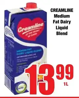 Boxer Superstores CREAMLINE Medium Fat Dairy Liquid Blend offer