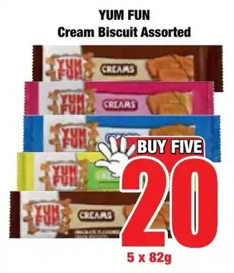 Boxer Superstores YUM FUN Cream Biscuit Assorted offer