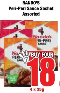 Boxer Superstores NANDO'S Peri-Peri Sauce Sachet Assorted offer