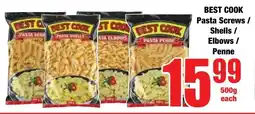 Boxer Superstores BEST COOK Pasta Screws/ Shells/ Elbows/ Penne offer