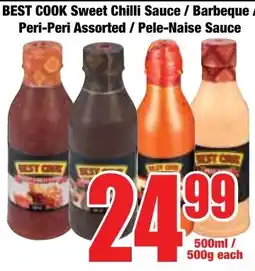 Boxer Superstores BEST COOK Sweet Chilli Sauce / Barbeque / Peri-Peri Assorted/ Pele-Naise Sauce offer