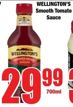 Boxer Superstores WELLINGTON'S Smooth Tomato Sauce offer