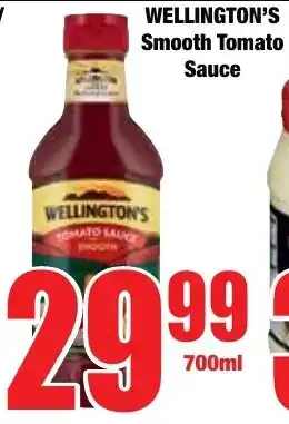 Boxer Superstores WELLINGTON'S Smooth Tomato Sauce offer