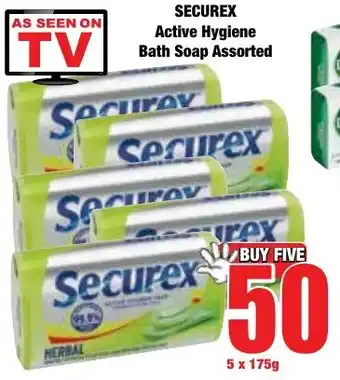 Boxer Superstores SECUREX Active Hygiene Bath Soap Assorted offer