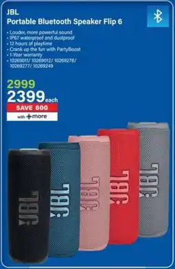 Incredible Connection JBL Portable Bluetooth Speaker Flip 6 offer