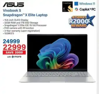 Incredible Connection ASUS Vivobook S Snapdragon X Elite Laptop offer