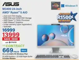 Incredible Connection ASUS M3400 24-inch AMD Ryzen 5 AIO offer