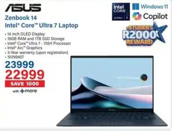 Incredible Connection ASUS Zenbook 14 Intel Core Ultra 7 Laptop offer