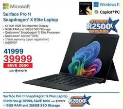 Incredible Connection Microsoft Surface Pro 11 Snapdragon X Elite Laptop offer