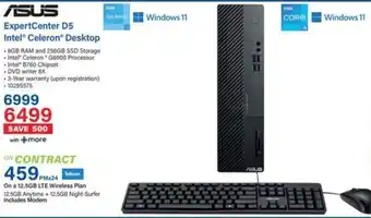 Incredible Connection ASUS ExpertCenter D5 Intel Celeron Desktop offer