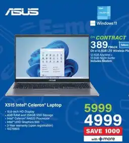 Incredible Connection ASUS X515 Intel Celeron Laptop offer