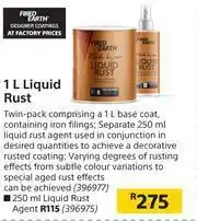Builders Warehouse Fired Earth Liquid Rust-1Ltr offer