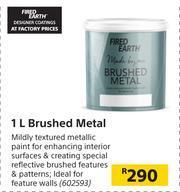 fired earth brushed metal paint