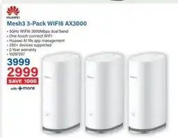 Incredible Connection HUAWEI Mesh3 3-Pack WIFI6 AX3000 offer