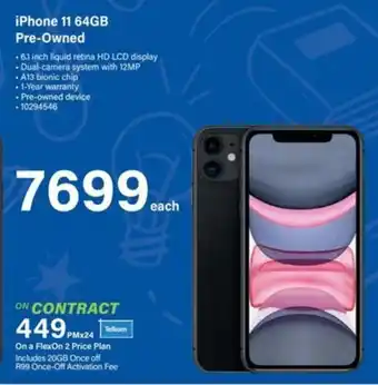 Incredible Connection iPhone 11 64GB Pre-Owned offer