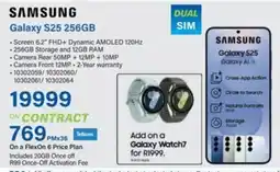 Incredible Connection SAMSUNG Galaxy S25 256GB offer