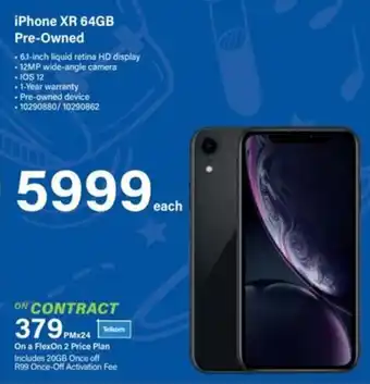 Incredible Connection iPhone XR 64GB Pre-Owned offer