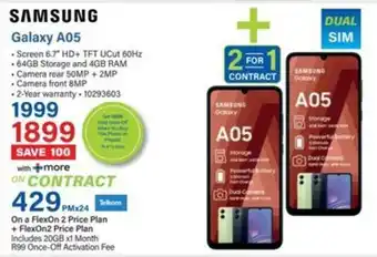 Incredible Connection SAMSUNG Galaxy A05 offer