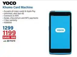 Incredible Connection YOCO Khumo Card Machine offer