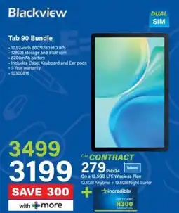 Incredible Connection Blackview Tab 90 Bundle offer