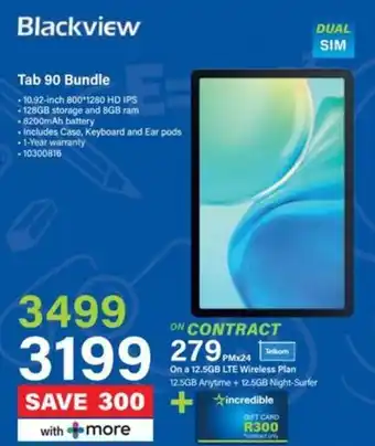 Incredible Connection Blackview Tab 90 Bundle offer