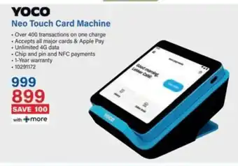 Incredible Connection YOCO Neo Touch Card Machine offer