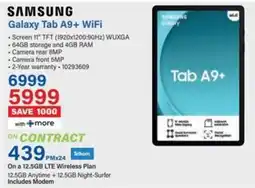 Incredible Connection SAMSUNG Galaxy Tab A9+ WiFi offer