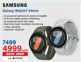 Incredible Connection SAMSUNG Galaxy Watch7 44mm offer