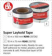 Builders Warehouse abe Super Laykold Tape 10m x 100mm offer