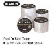 Builders Warehouse Alcolin Peel'n Seal Tape 100mm x 5m (Silver) offer